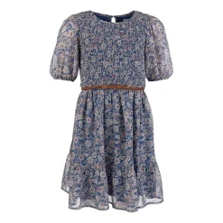 Speechless Big Kid Girls Elbow Sleeve Puffed A-Line Dress