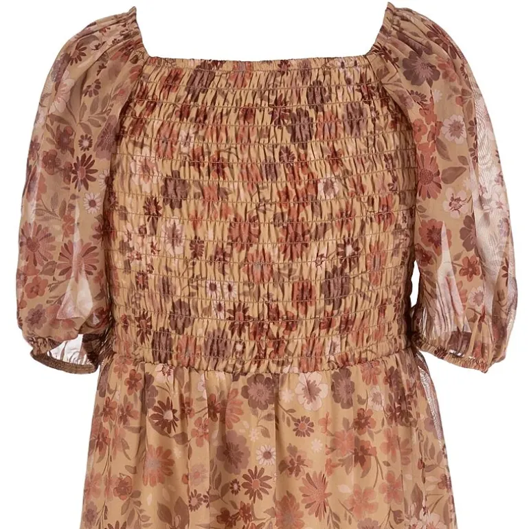 Speechless Big Kid Girls Elbow Sleeve A-Line Dress