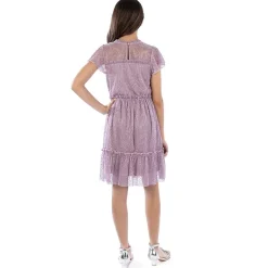 Speechless Big Kid Girls Embellished Short Sleeve Flutter Party Dress