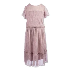 Speechless Big Kid Girls Embellished Short Sleeve Flutter Party Dress