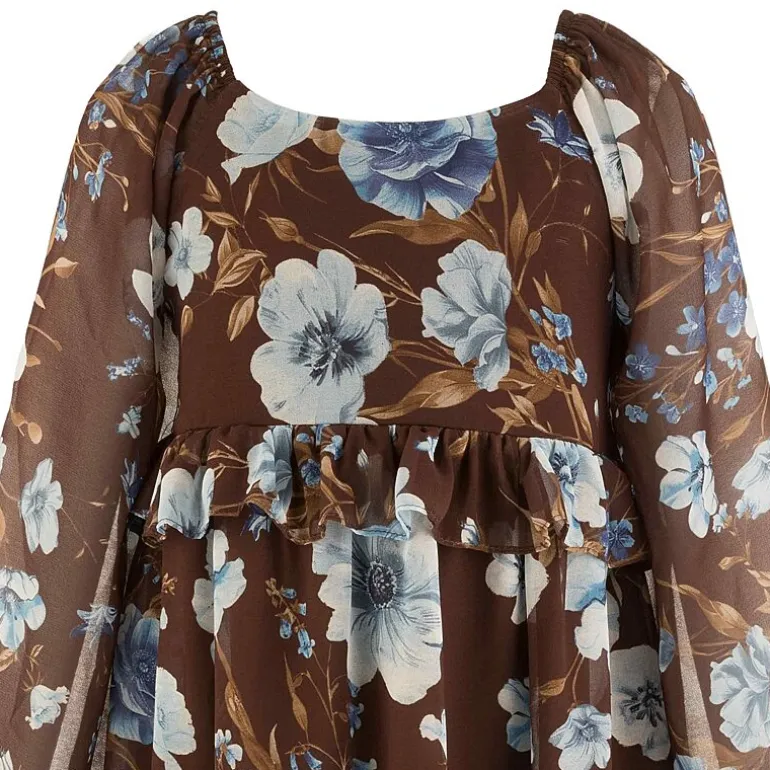 Speechless Big Kid Girls Long Sleeve Puffed A-Line Dress