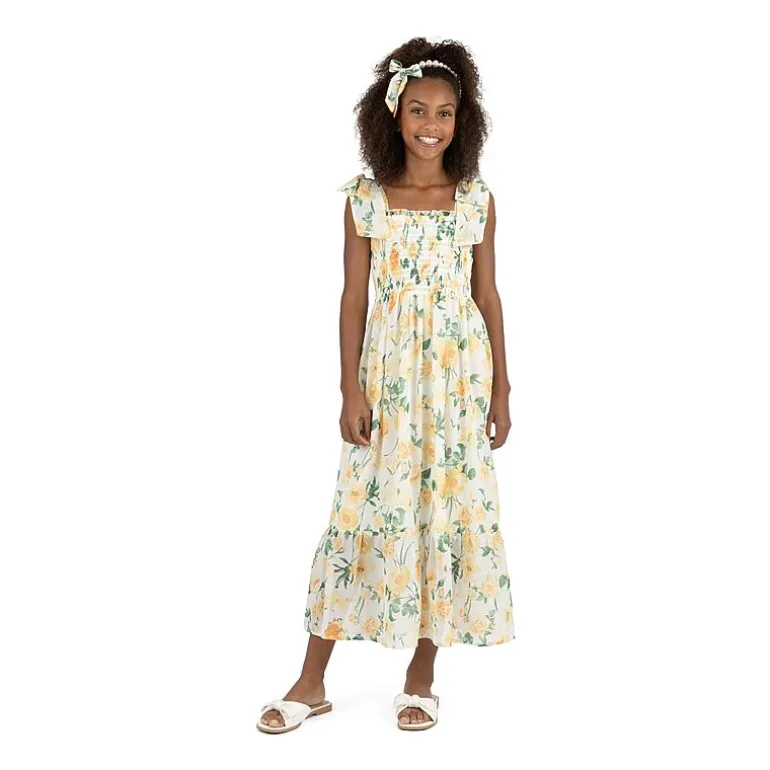 Speechless Big Kid Girls Sleeveless Floral Maxi Dress