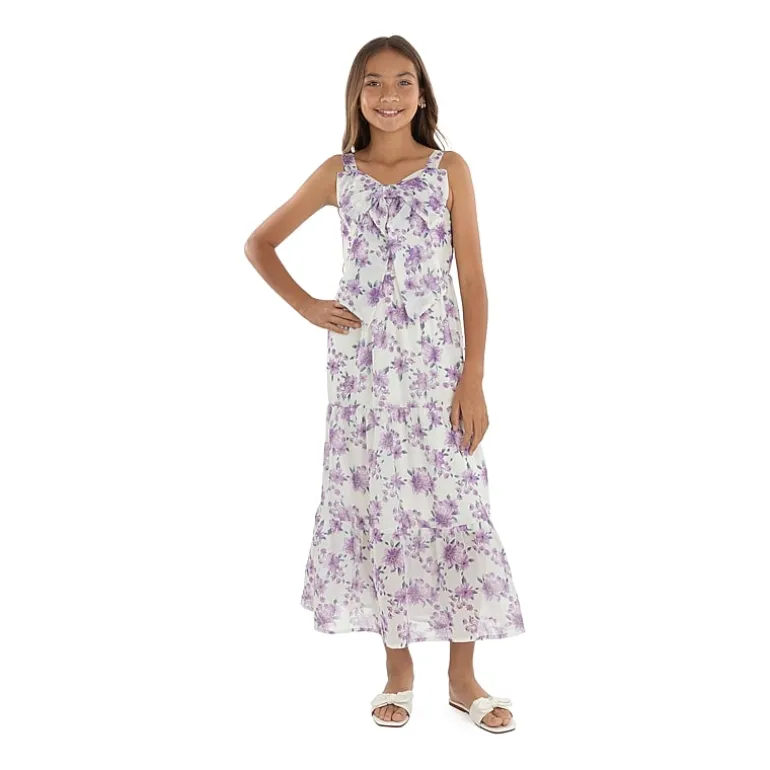 Speechless Big Kid Girls Sleeveless Floral Maxi Dress
