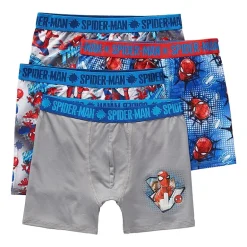 Spiderman Big Kid Boys 4 Pair Boxer Briefs
