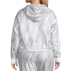 Sports Illustrated Womens Long Sleeve Fleece Zipper Active Plus Hoodie