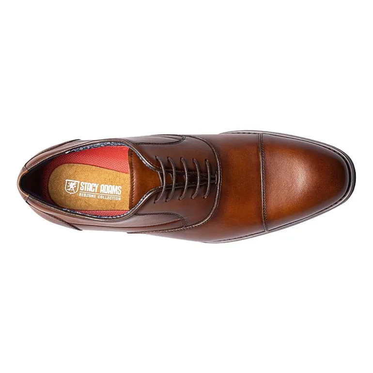 Stacy Adams Kallum Cap Toe Lace Mens Cap Closed Toe Oxford Shoes