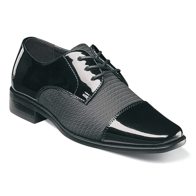 Stacy Adams Pharoah Little & Big Kid Boys Cap Closed Toe Oxford Shoes