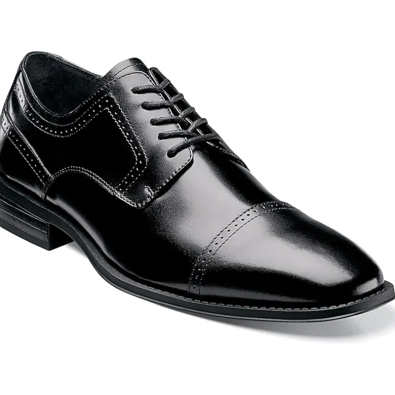 Stacy Adams® Waltham Mens Leather Cap Toe Lace Oxford Dress Shoes