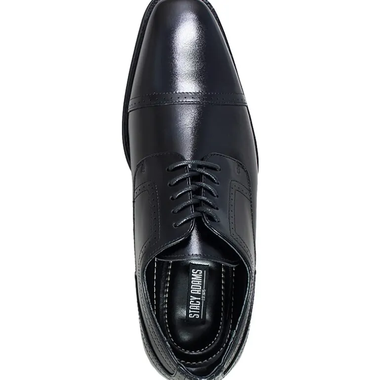 Stacy Adams® Waltham Mens Leather Cap Toe Lace Oxford Dress Shoes