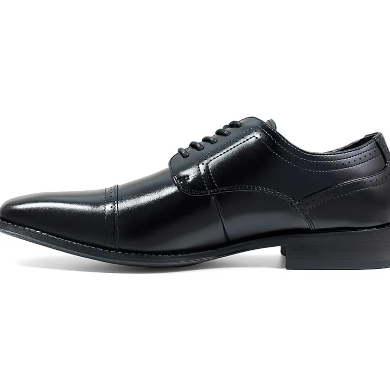 Stacy Adams® Waltham Mens Leather Cap Toe Lace Oxford Dress Shoes
