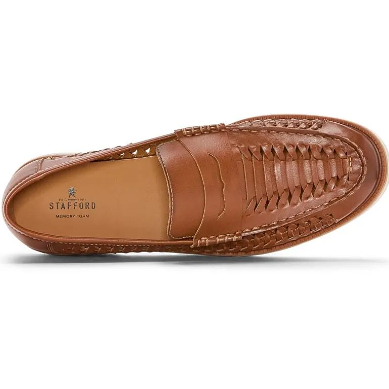 Stafford Barolo Mens Round Closed Toe Loafers