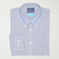 Stafford Coolmax All Season Ecomade Oxford Mens Regular Fit Stretch Fabric Wrinkle Free Long Sleeve Dress Shirt
