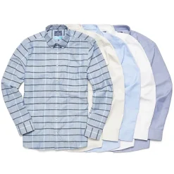 Stafford Coolmax All Season Ecomade Oxford Mens Regular Fit Stretch Fabric Wrinkle Free Long Sleeve Dress Shirt
