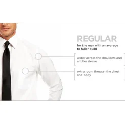 Stafford Coolmax All Season Ecomade Oxford Mens Regular Fit Stretch Fabric Wrinkle Free Long Sleeve Dress Shirt