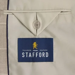 Stafford Coolmax All Season Ecomade Mens Classic Fit Windowpane Suit Separates