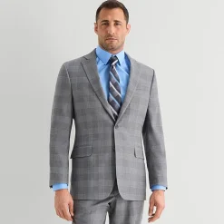 Stafford Coolmax All Season Ecomade Mens Classic Fit Plaid Suit Jacket