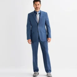 Stafford Coolmax All Season Ecomade Birdseye Signature Mens Stretch Fabric Classic Fit Suit Jacket