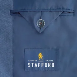 Stafford Coolmax All Season Ecomade Birdseye Signature Mens Stretch Fabric Classic Fit Suit Jacket