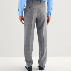 Stafford Coolmax All Season Ecomade Mens Classic Fit Plaid Flat Front Suit Pant