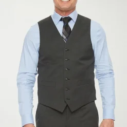 Stafford Coolmax All Season Ecomade Mens Classic Fit Big and Tall Suit Vest