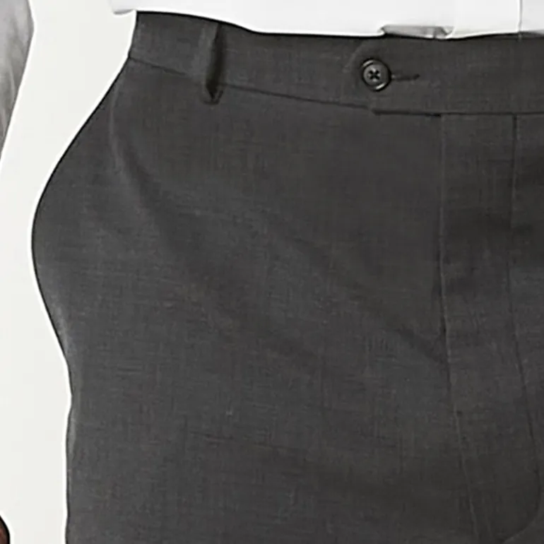 Stafford Coolmax All Season Ecomade Mens Big and Tall Classic Fit Flat Front Suit Pant