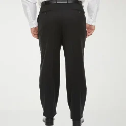 Stafford Coolmax All Season Ecomade Mens Big and Tall Classic Fit Flat Front Suit Pant
