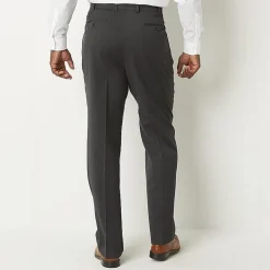 Stafford Coolmax All Season Ecomade Mens Big and Tall Classic Fit Flat Front Suit Pant
