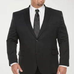 Stafford Coolmax All Season Ecomade Mens Big and Tall Classic Fit Tuxedo Pant