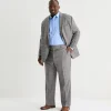 Stafford Coolmax All Season Ecomade Mens Big and Tall Plaid Suit Separates