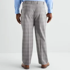 Stafford Coolmax All Season Ecomade Mens Big and Tall Plaid Suit Separates