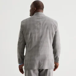 Stafford Coolmax All Season Ecomade Mens Big and Tall Plaid Suit Separates