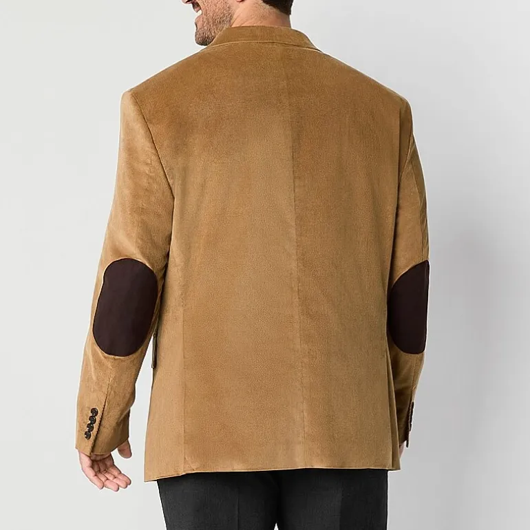 Stafford Corduroy Mens Big and Tall Stretch Fabric Regular Fit Corduroy Sport Coat