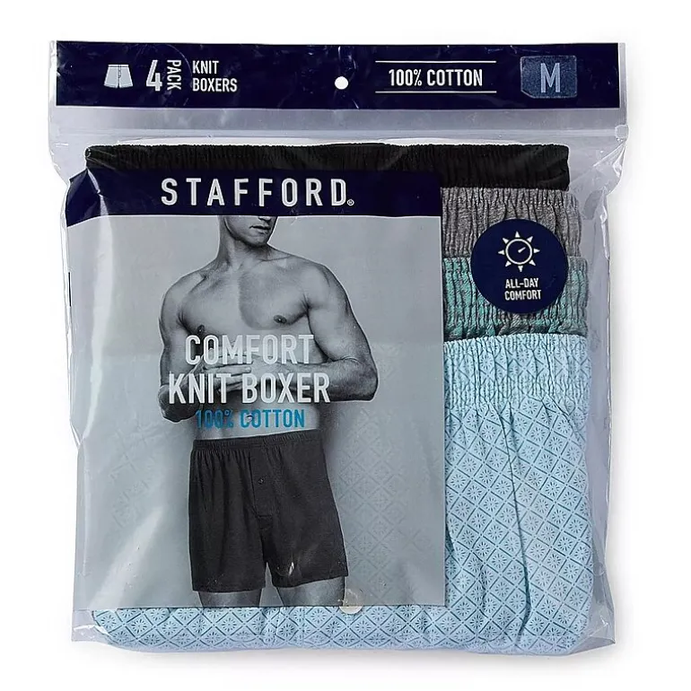Stafford Cotton Knit Mens Boxers 305939
