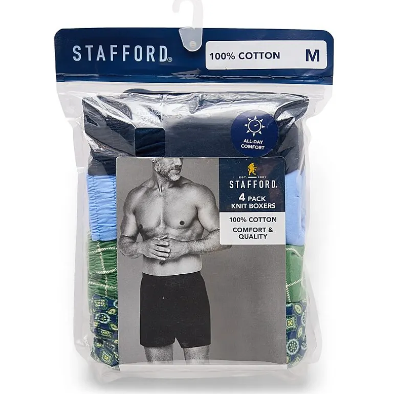 Stafford Cotton Knit Mens Boxers 305939