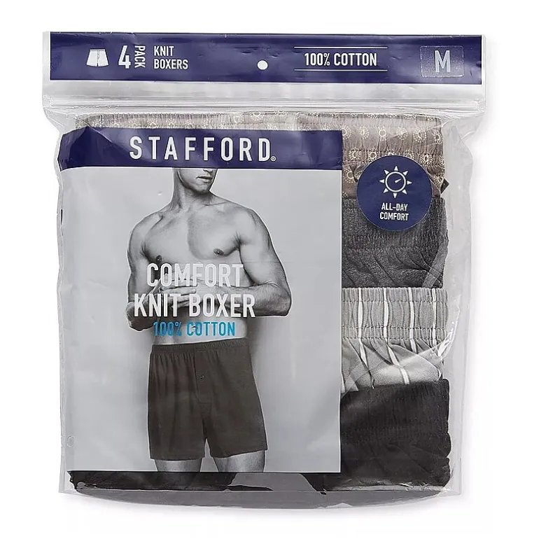 Stafford Cotton Knit Mens Boxers 305939
