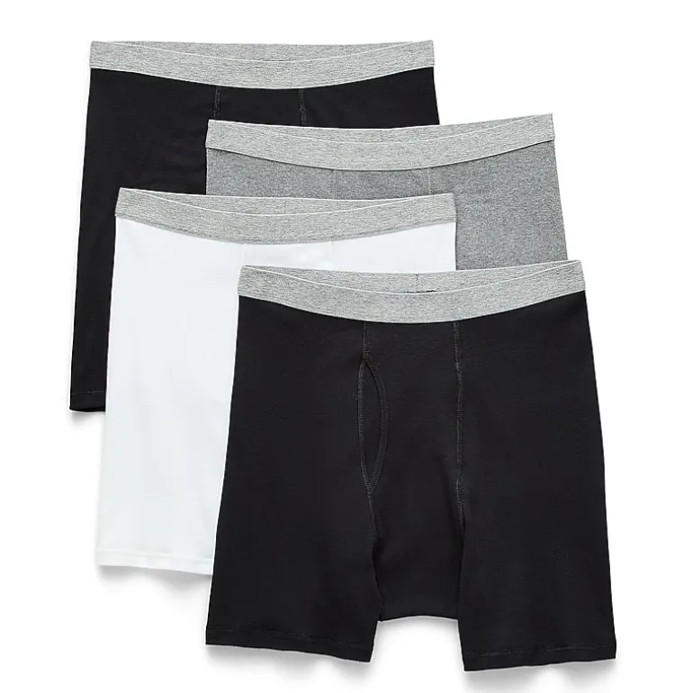 Stafford Cotton Mens 4 Pack Boxer Briefs 302866