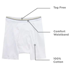 Stafford Cotton Mens 4 Pack Boxer Briefs 302866