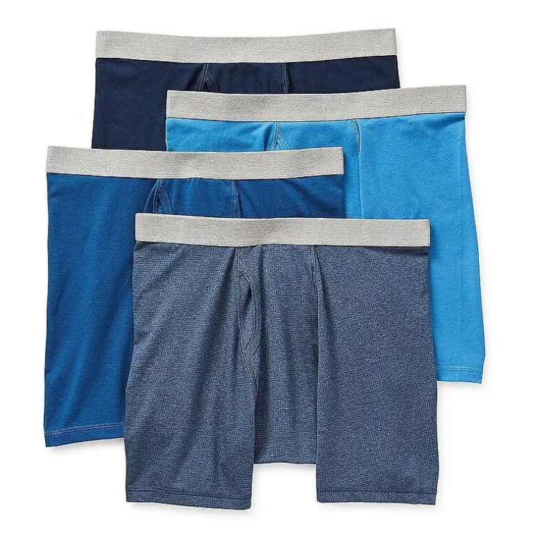 Stafford Cotton Mens 4 Pack Boxer Briefs 302866