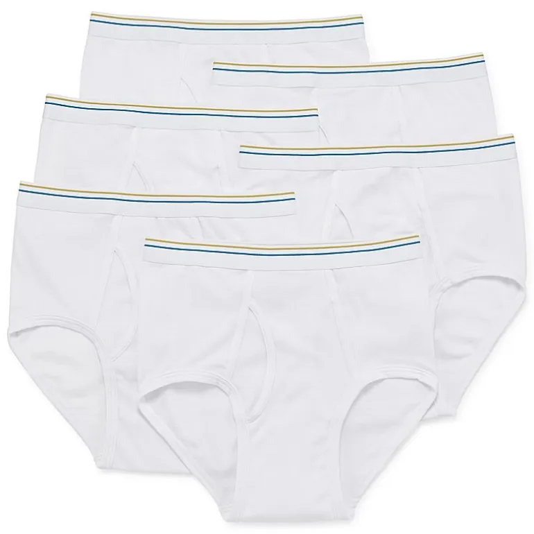 Stafford Dry + Cool Full-Cut Mens 6 Pack Briefs 302872