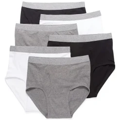 Stafford Dry + Cool Full-Cut Mens 6 Pack Briefs 302872