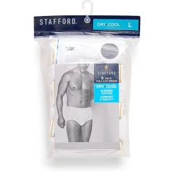 Stafford Dry + Cool Full Cut Mens 6 Pack Briefs 302872