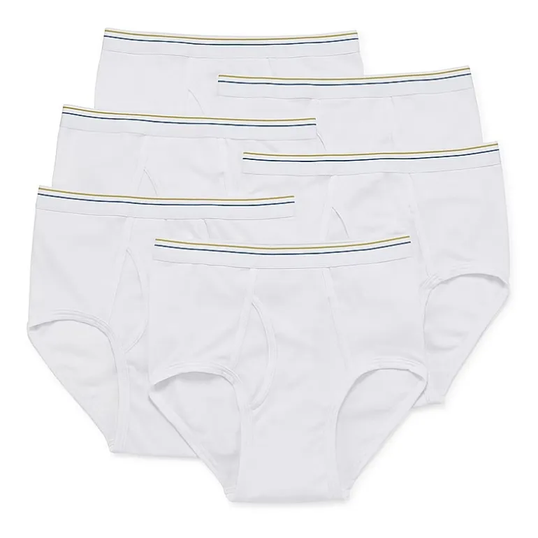 Stafford Dry + Cool Full Cut Mens 6 Pack Briefs 302872