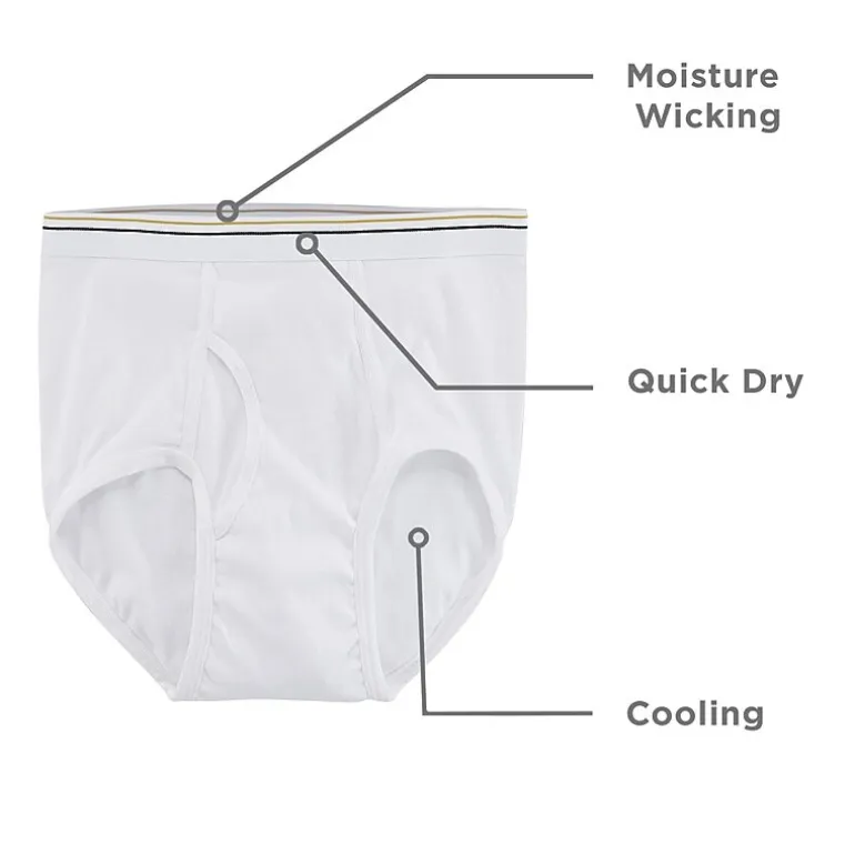 Stafford Dry + Cool Full-Cut Mens Big and Tall 6 Pack Briefs 302872