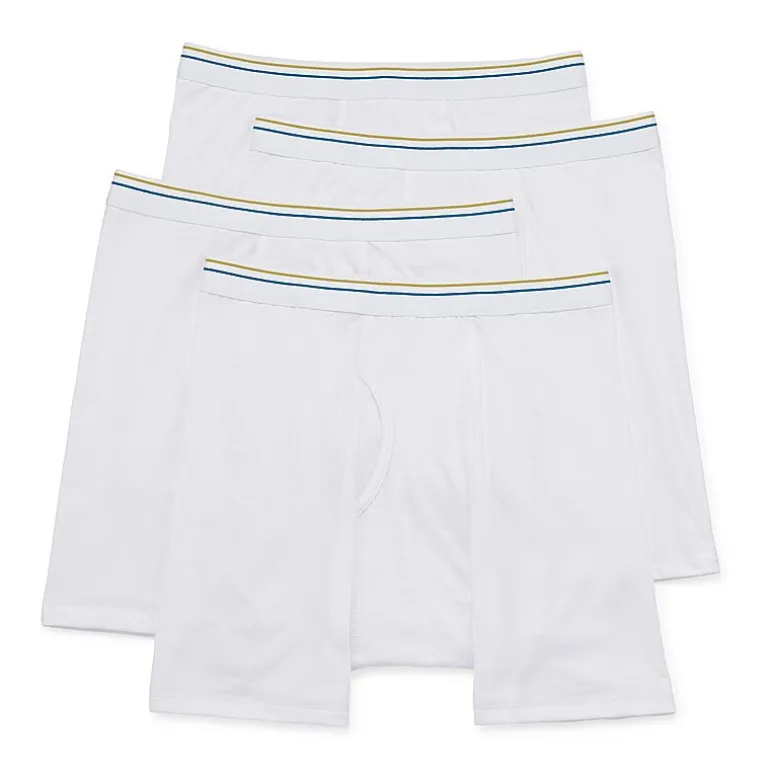 Stafford Dry + Cool Mens Big and Tall 4 Pack Boxer Briefs 302869