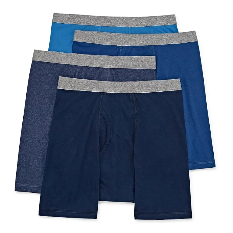 Stafford Dry + Cool Mens Big and Tall 4 Pack Boxer Briefs 302869