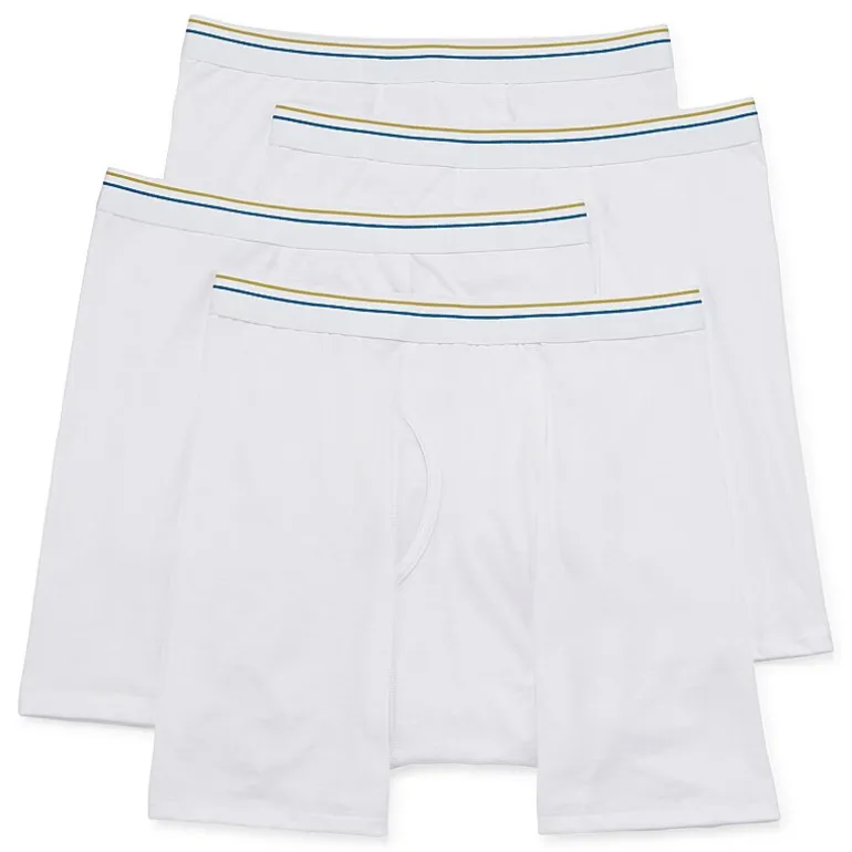 Stafford Dry + Cool Mens 4 Pack Boxer Briefs 302869
