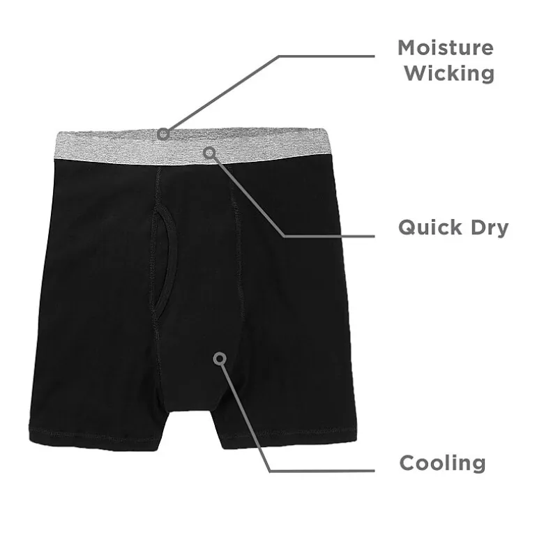 Stafford Dry + Cool Mens 4 Pack Boxer Briefs 302869