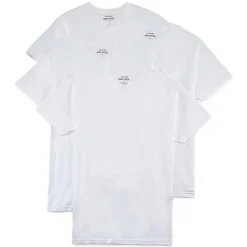 Stafford Dry + Cool Mens 4 Pack Short Sleeve Crew Neck Moisture Wicking T-Shirt Big and Tall
