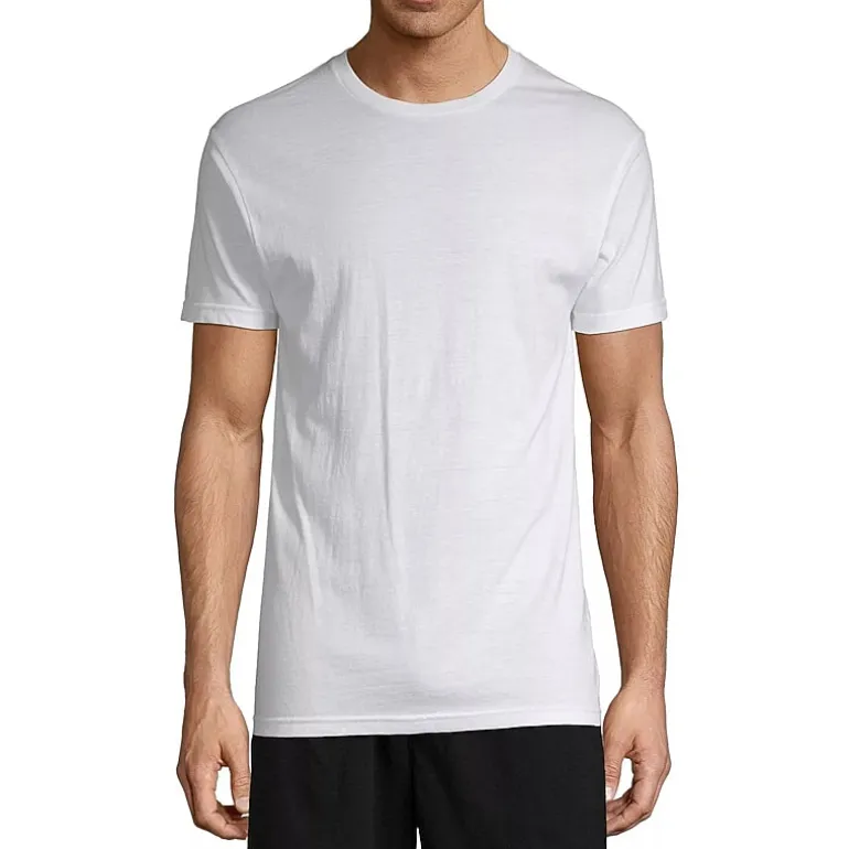 Stafford Dry + Cool Mens 4 Pack Short Sleeve Crew Neck Moisture Wicking T-Shirt