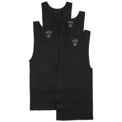 Stafford Dry + Cool Mens Round Neck Sleeveless Quick Dry 4 Pack Tank